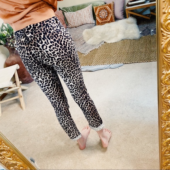 Y2K boyfriend fit leopard cheetah jeans - Picture 12 of 16
